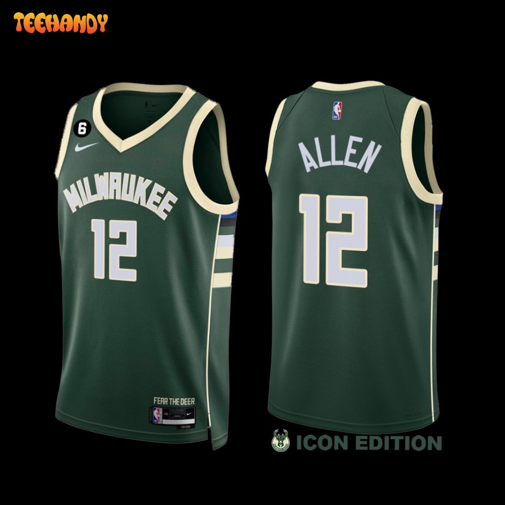 Milwaukee Bucks Grayson Allen 2022-23 Icon Edition Jersey Green