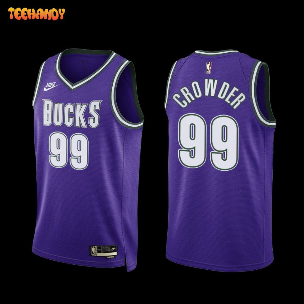 Milwaukee Bucks Jae Crowder 2022-23 Classic Edition Jersey Purple