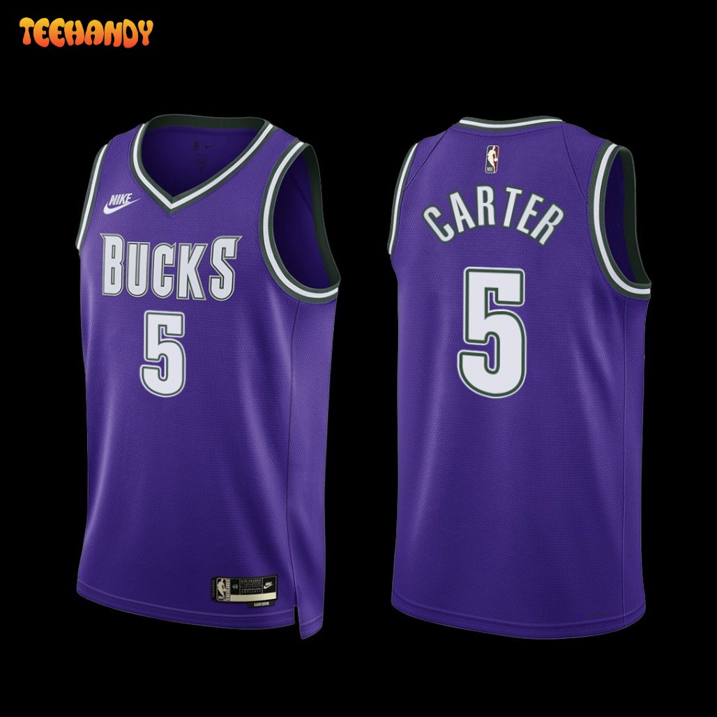 Milwaukee Bucks Jevon Carter 2022-23 Purple Classic Edition Jersey