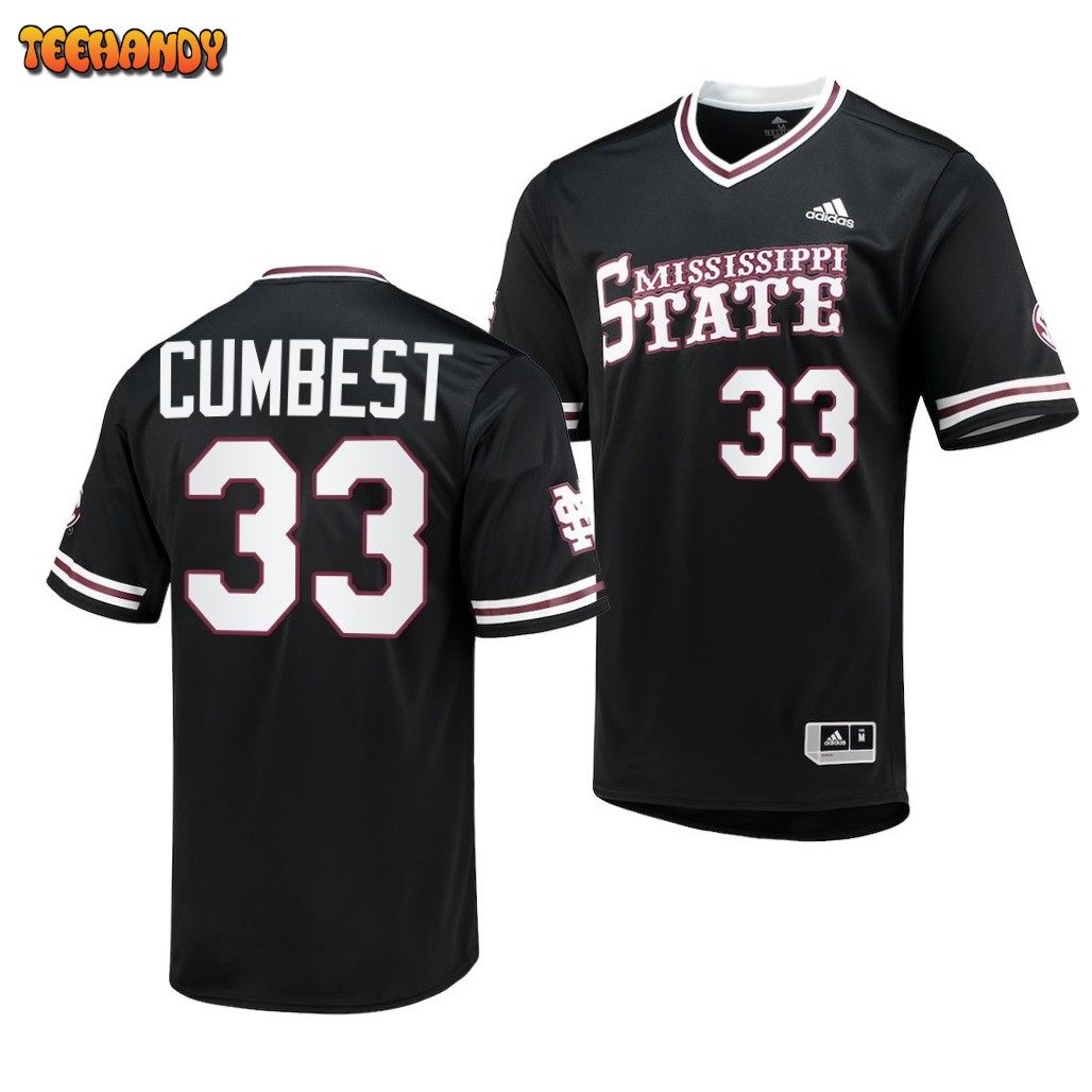 Mississippi State Bulldogs Brad Cumbest College Baseball Replica Jersey Black