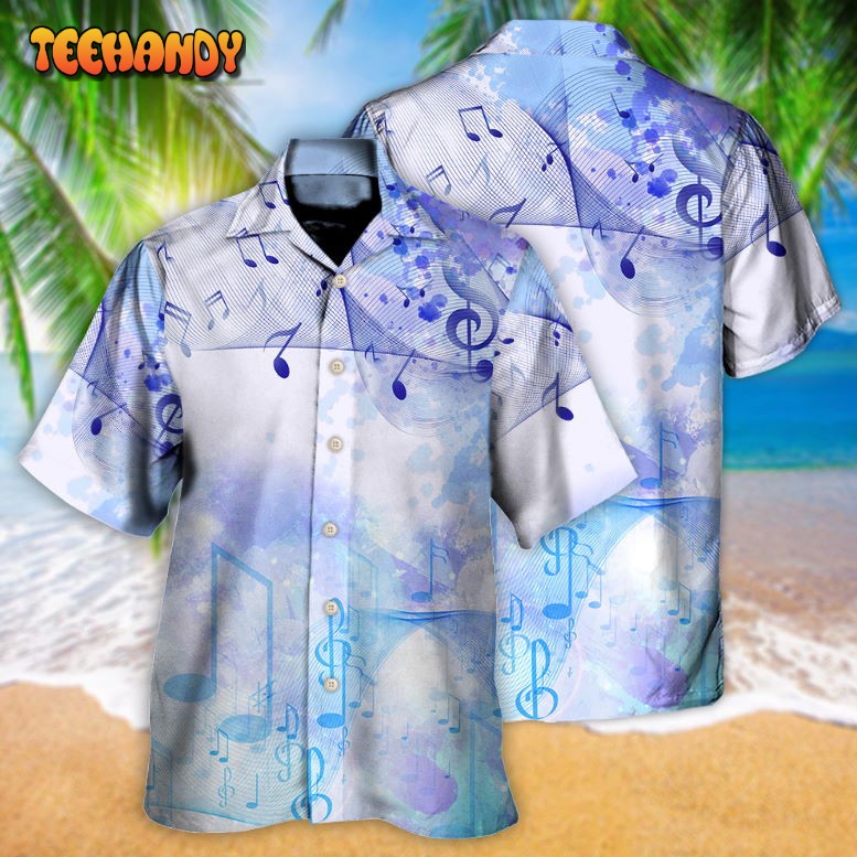 Music Watercolor Music Notes Hawaiian Shirt