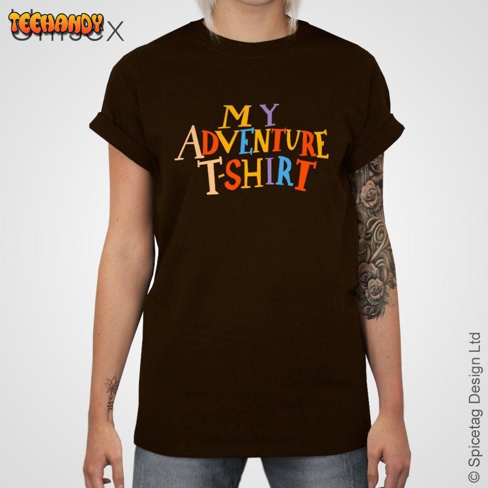 My Adventure T-shirt Cute Brown Park Top Castle Book T-shirt