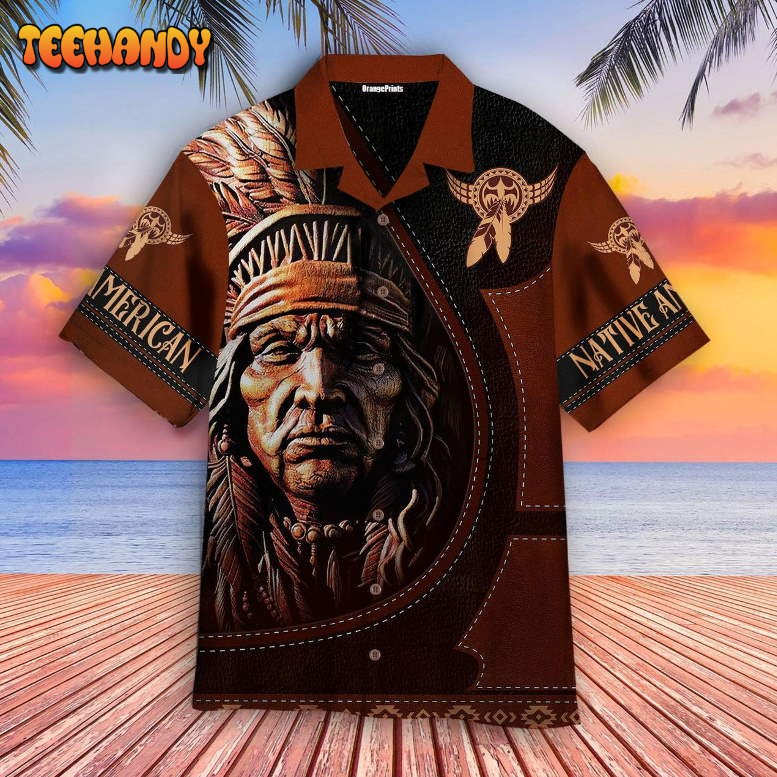 Native American Hawaiian Aloha Shirts #v