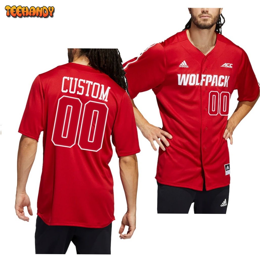 NC State Wolfpack Custom College Baseball Jersey Red