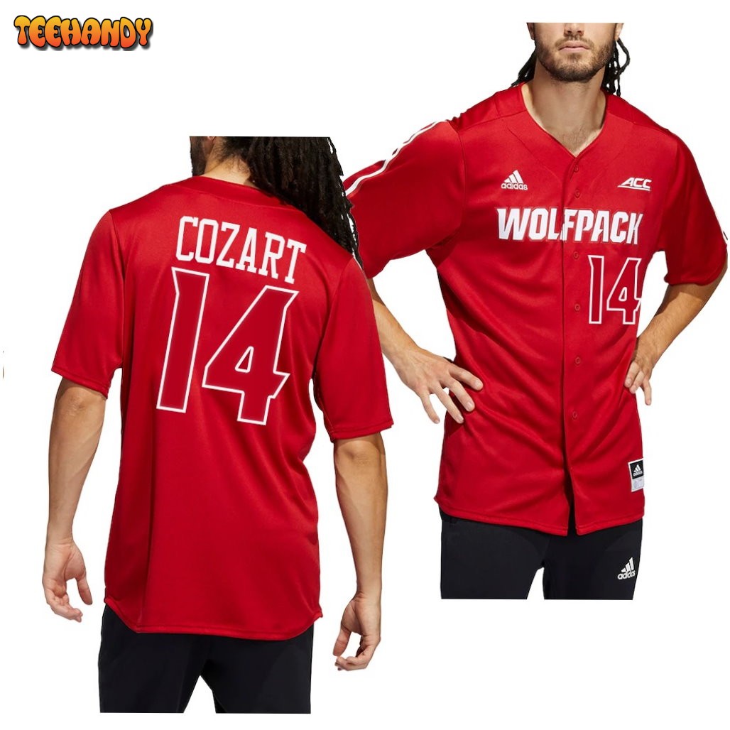 NC State Wolfpack Jacob Cozart College Baseball Jersey Red