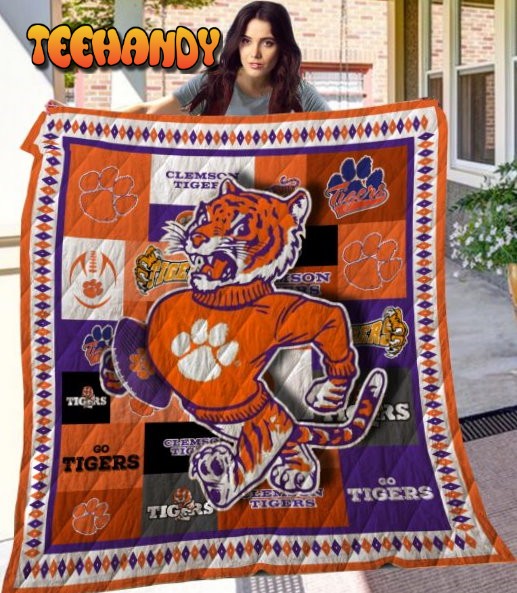 Ncaa Clemson Tigers 3D Customized Personalized 3D Quilt Blanket