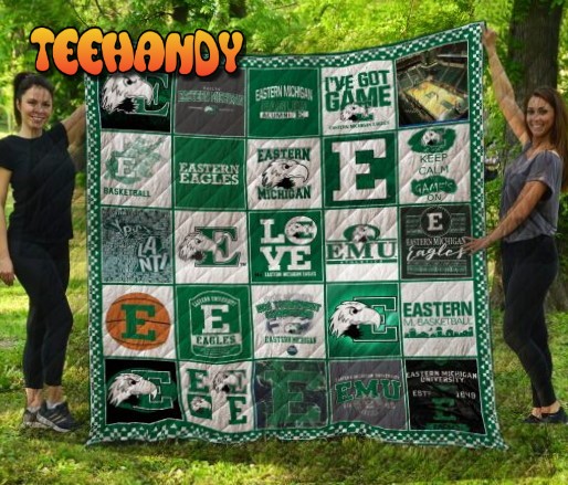 Ncaa Eastern Michigan Eagles 3D Personalized 3D Quilt Blanket