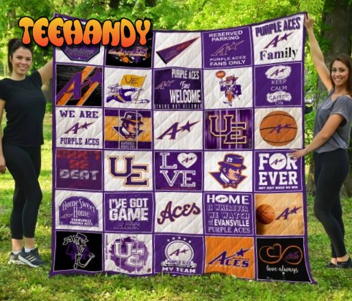 Ncaa Evansville Aces 3D Personalized 3D Customized Quilt Blanket