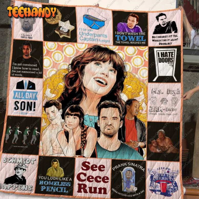 New Girl 3D Customized Quilt Blanket