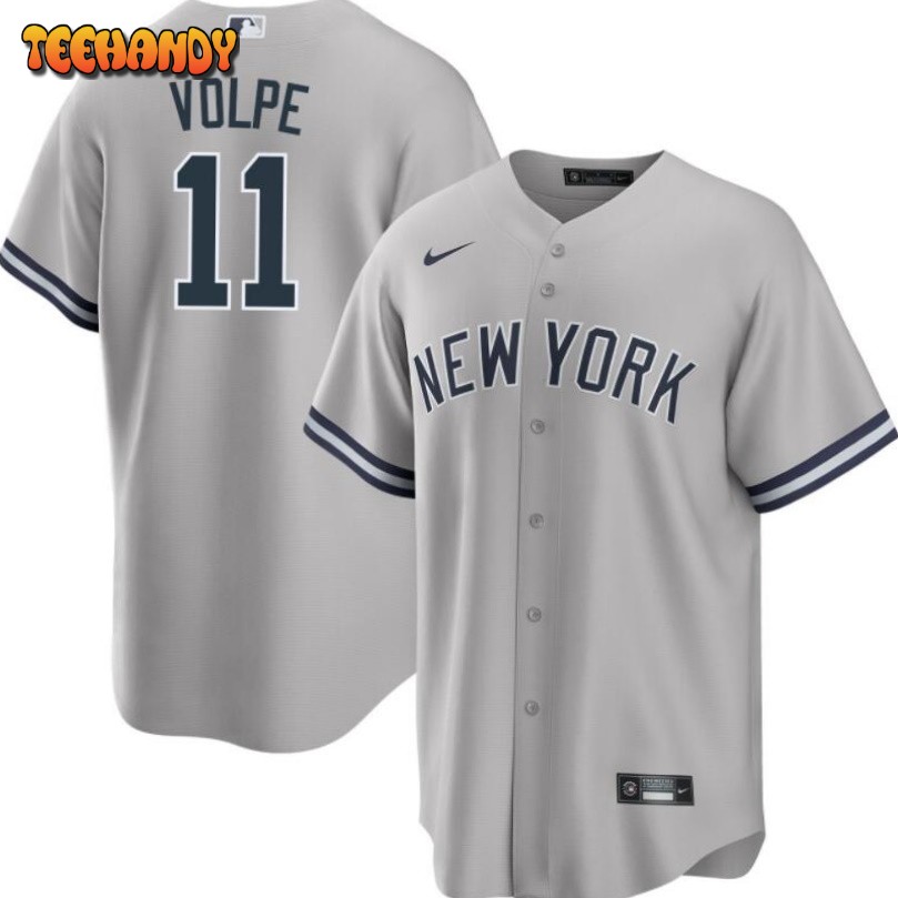 New York Yankees Anthony Volpe Gray Road Replica Jersey