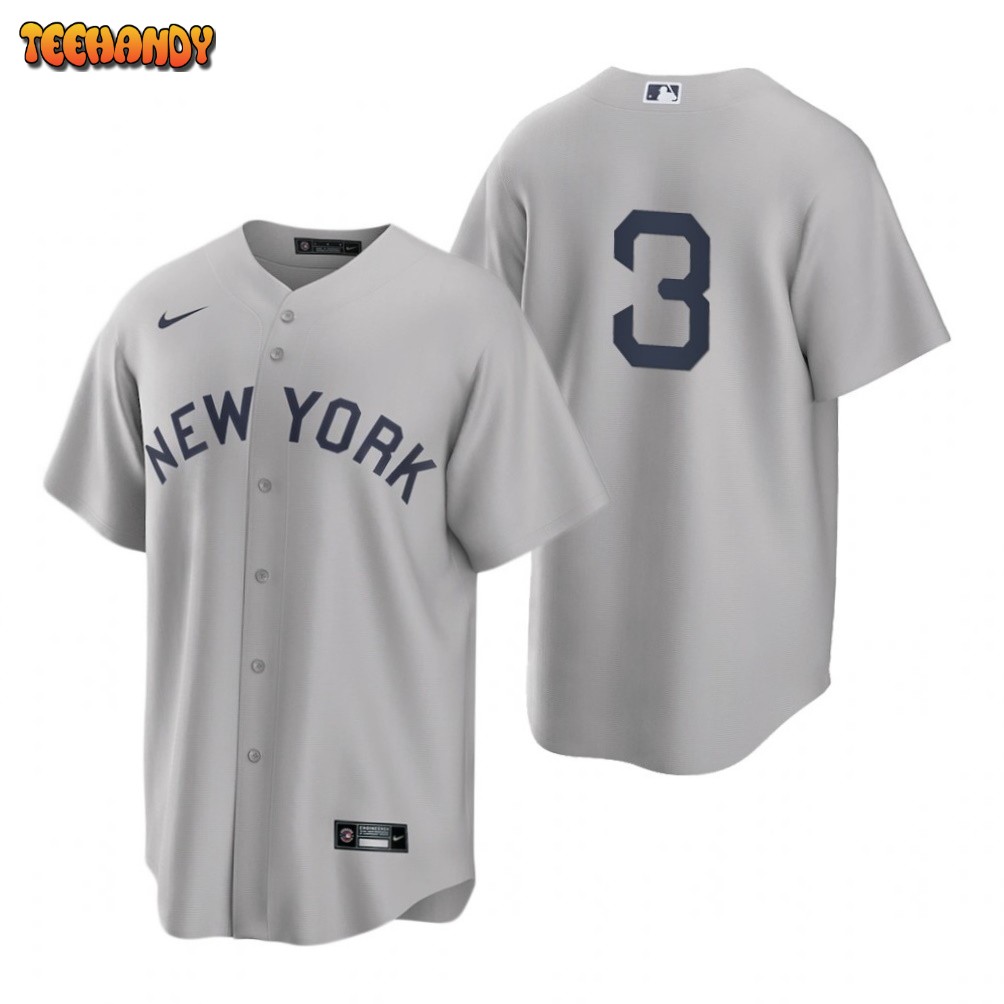 New York Yankees Babe Ruth Gray 2021 Field of Dreams Replica Jersey