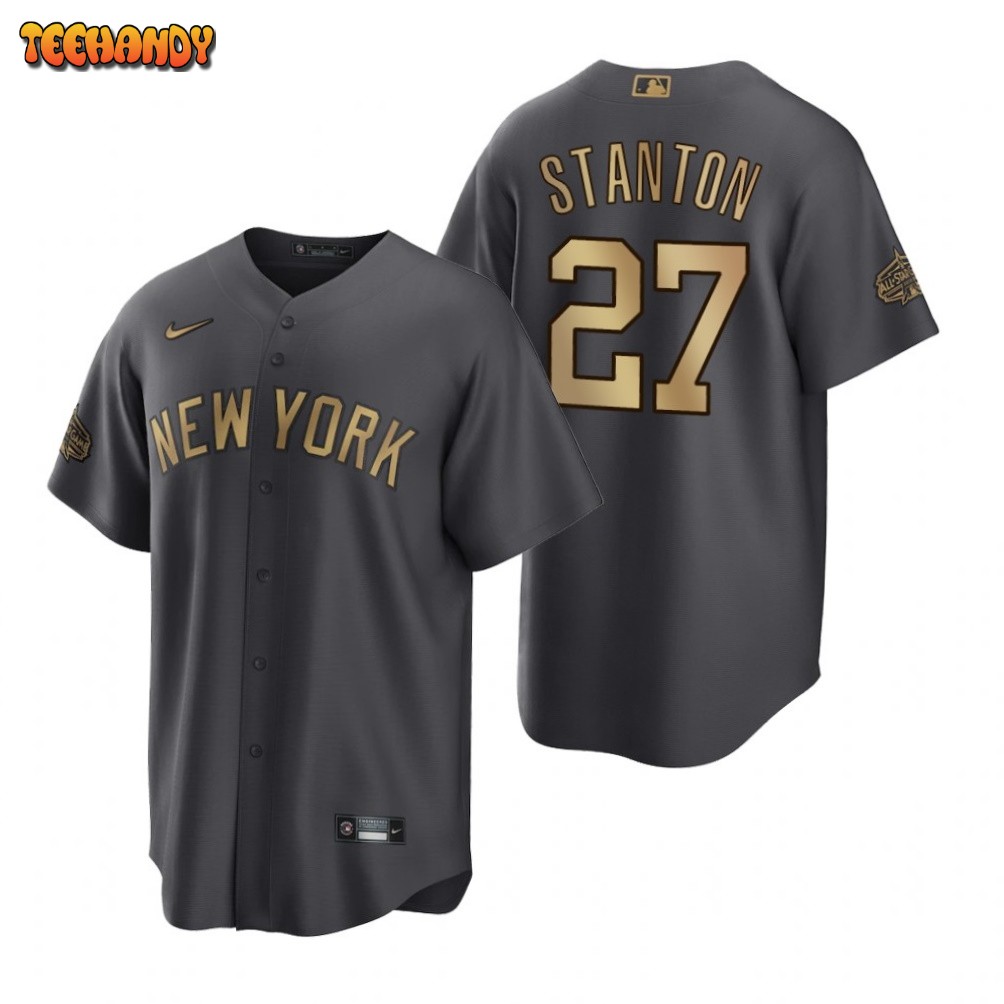 New York Yankees Giancarlo Stanton Charcoal 2022 All-Star Game Replica Jersey