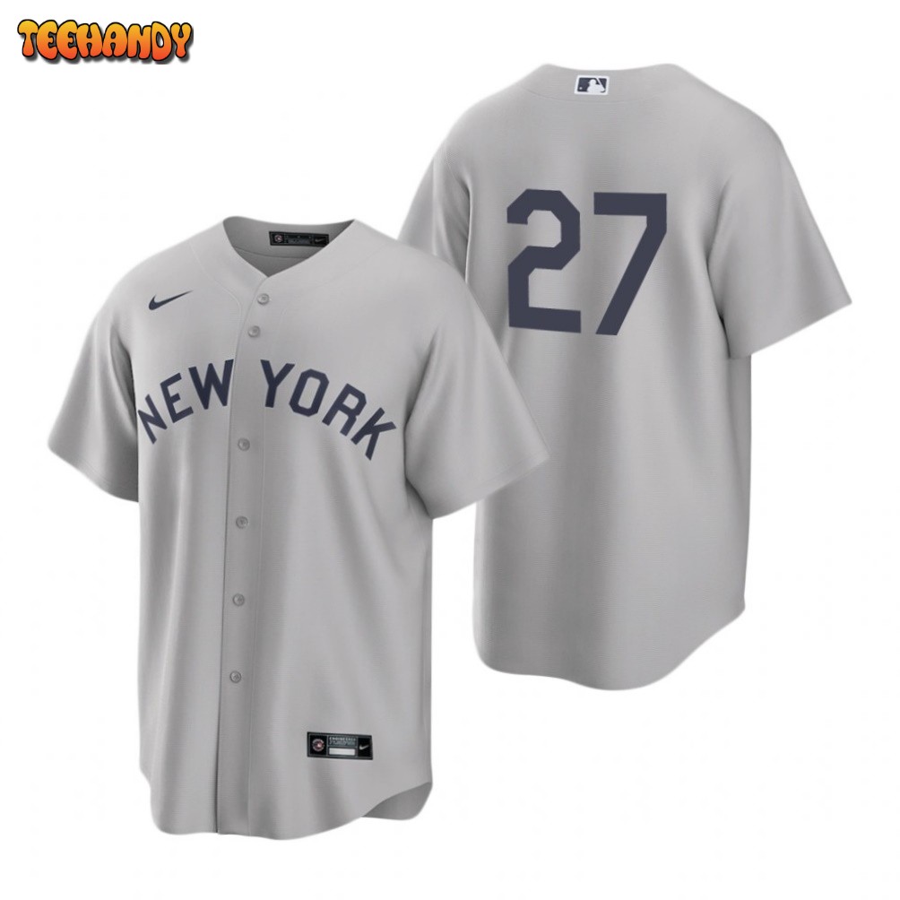 New York Yankees Giancarlo Stanton Gray 2021 Field of Dreams Replica Jersey