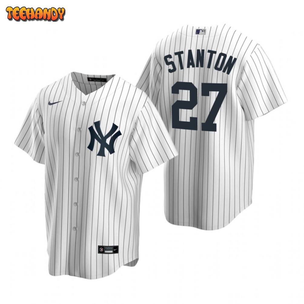 New York Yankees Giancarlo Stanton White Replica Home Jersey