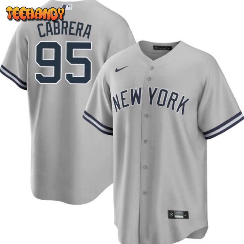 New York Yankees Oswaldo Cabrera Gray Road Replica Jersey