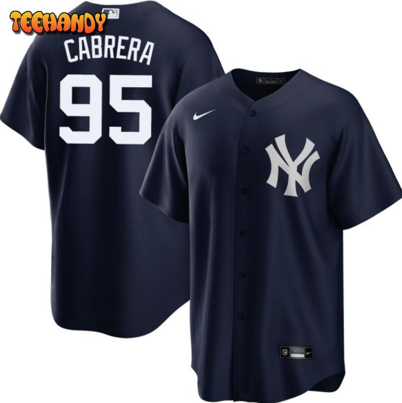 New York Yankees Oswaldo Cabrera Navy Alternate Replica Jersey