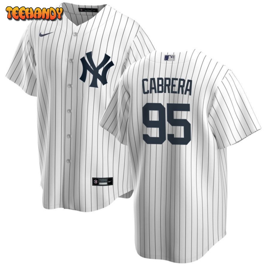 New York Yankees Oswaldo Cabrera White Home Replica Jersey