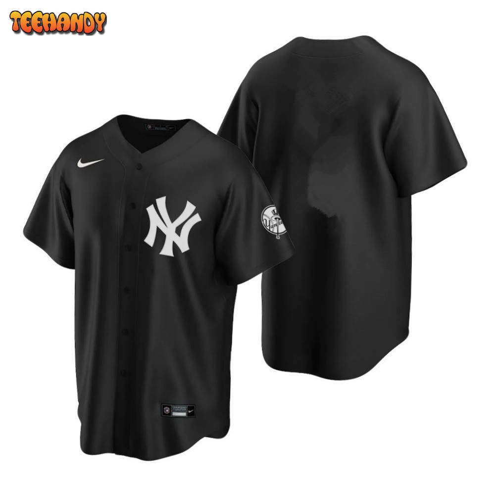 New York Yankees Team Black Fashion Replica Jersey