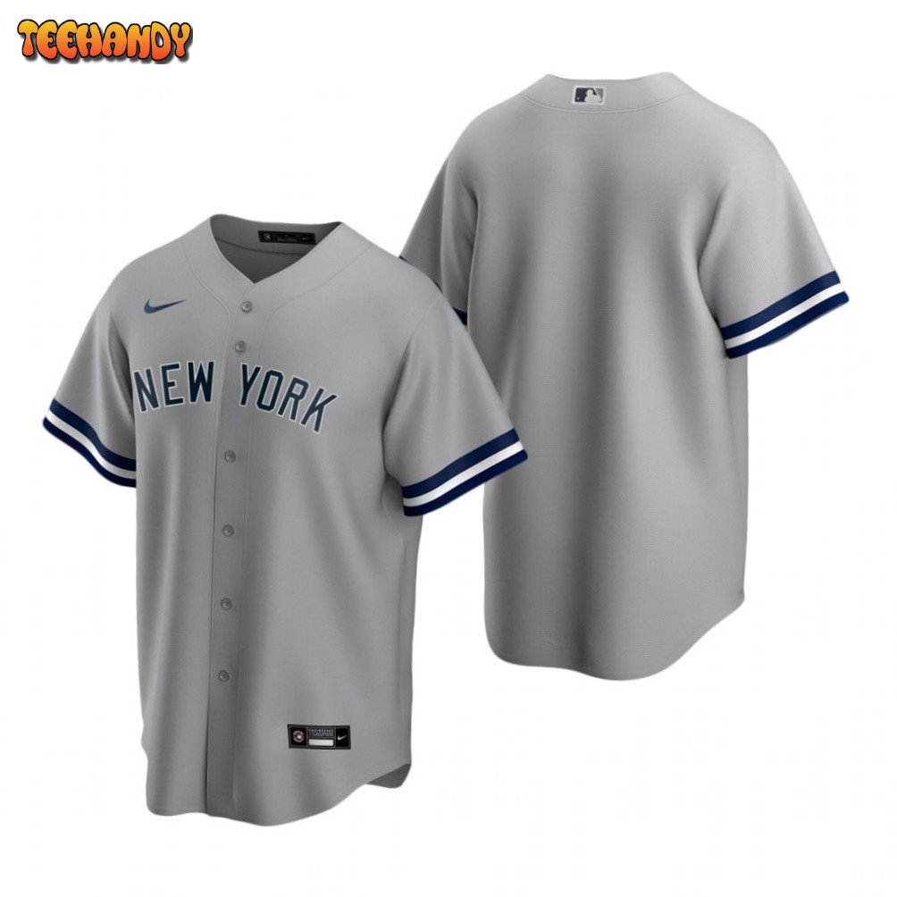 New York Yankees Team Gray Replica Road Jersey