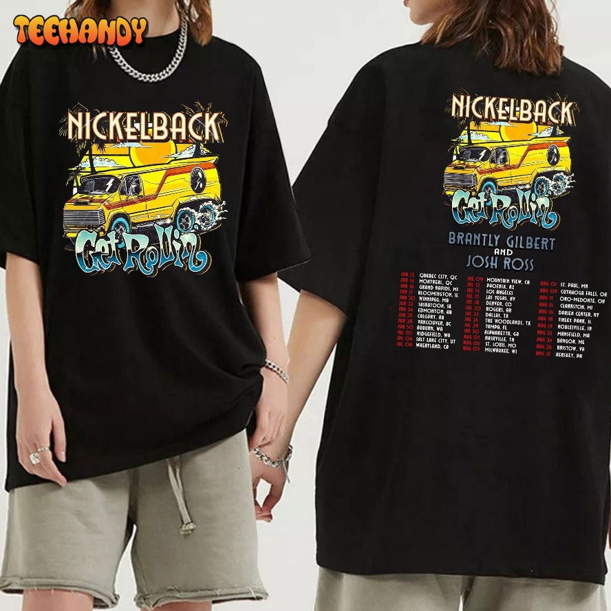 Nickelback Get Rollin’ Tour 2023 Shirt, Nickelback Band Concert 2023 Shirt