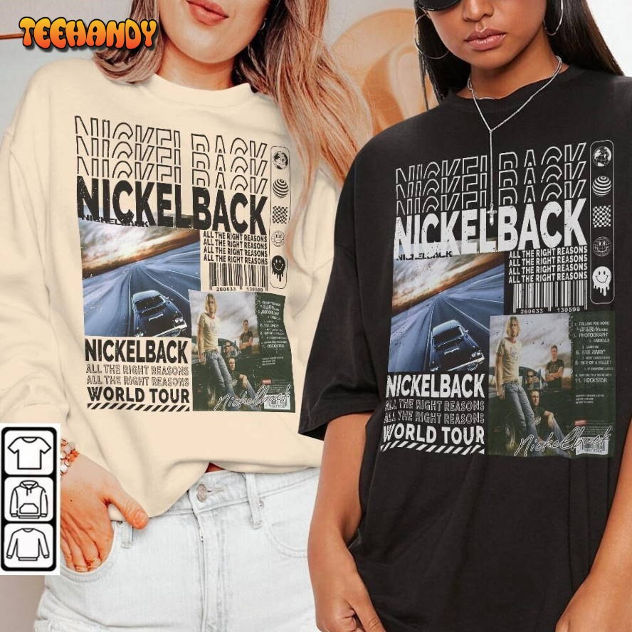 Nickelback Music Shirt, Merch Vintage Get Rollin’ Tour 2023 Tickets Album T Shirt