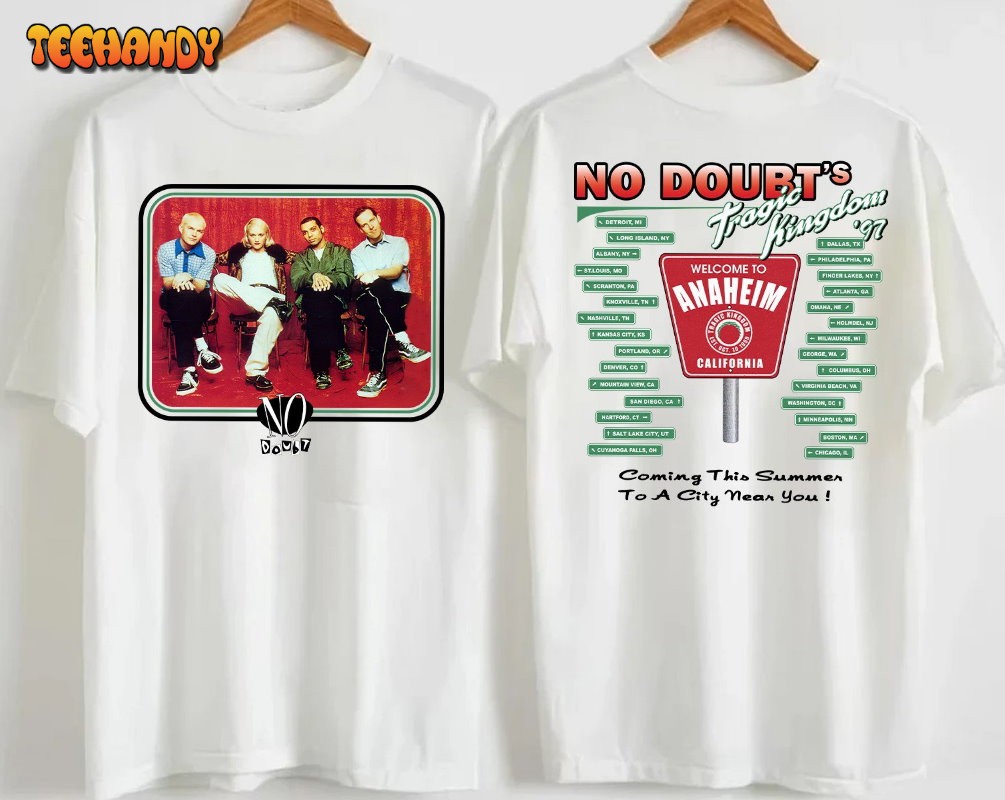 No Doubt 1997 Tragic Kingdom Concert T-Shirt, No Doubt Coming This Summer T-Shirt