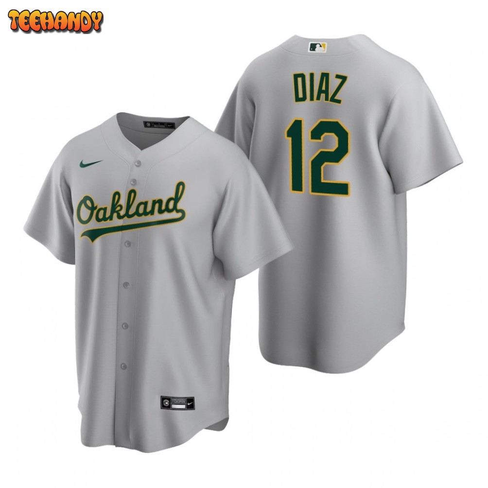 Oakland Athletics Aledmys Diaz Gray Road Replica Jersey