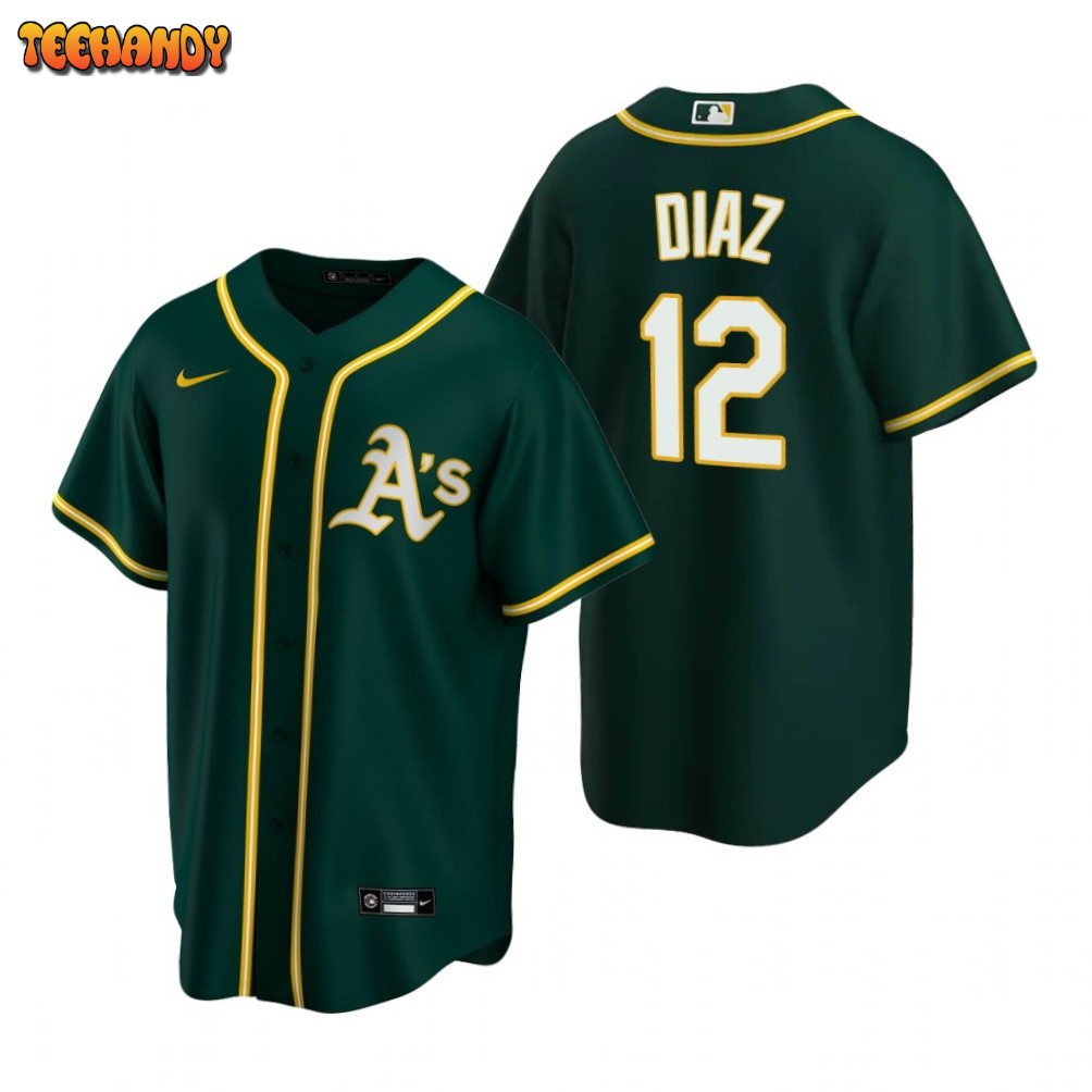 Can Custom Athletics No.12 Aledmys Diaz Baseball Jersey Print 2023 Size  S-5XL