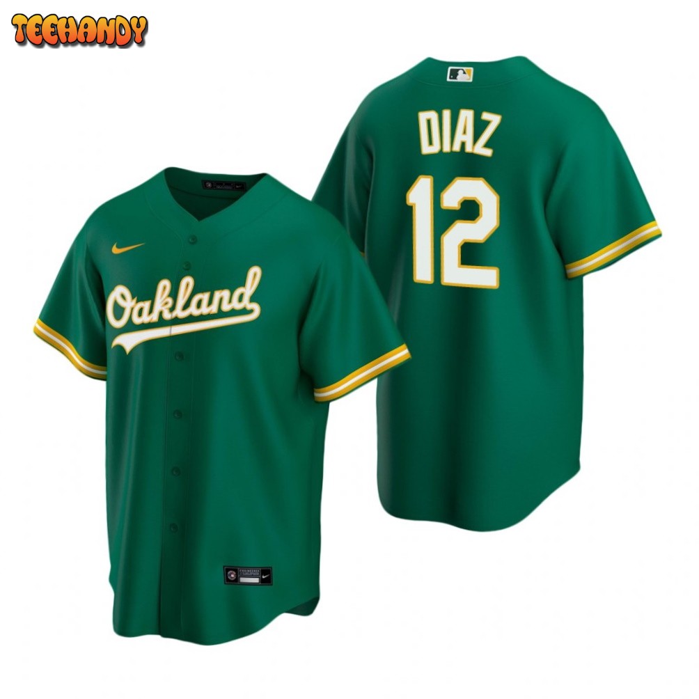 Oakland Athletics Aledmys Diaz Kelly Green Alternate Replica Jersey