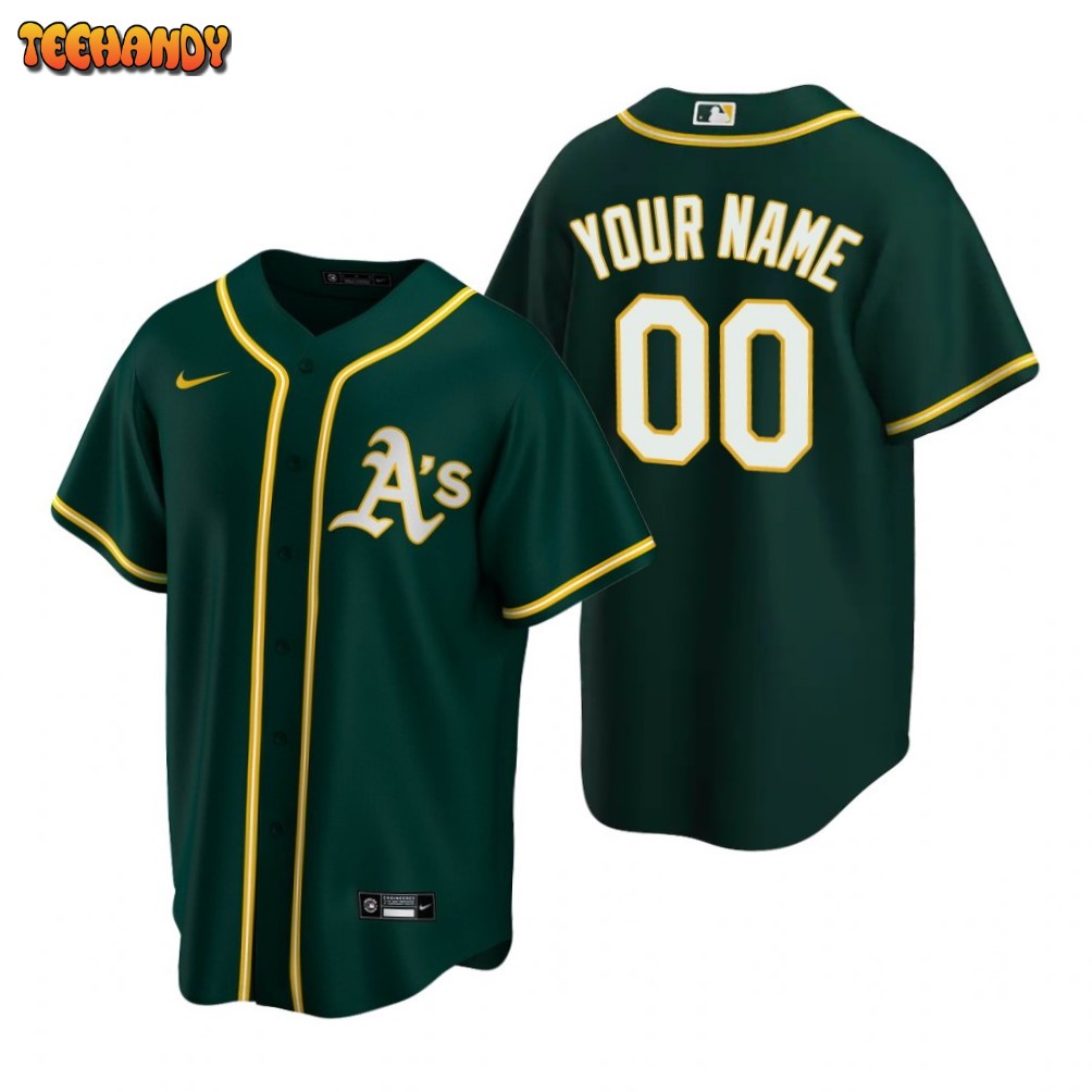 Oakland Athletics Custom Green Alternate Replica Jersey