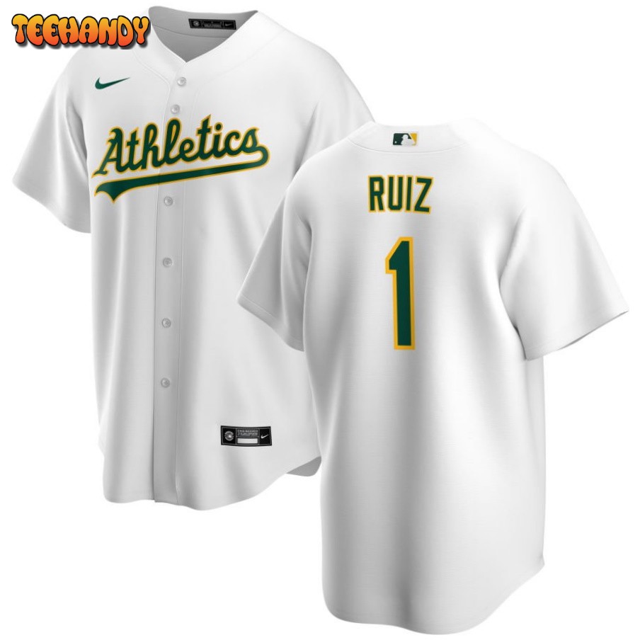 Oakland Athletics Esteury Ruiz White Home Replica Jersey