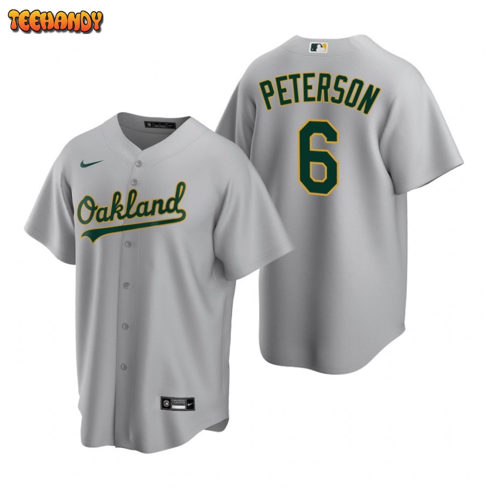 Oakland Athletics Jace Peterson Gray Road Replica Jersey