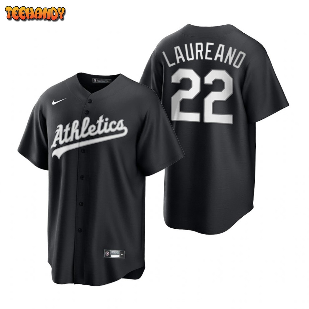 Oakland Athletics Ramon Laureano Black White Fashion Replica Jersey