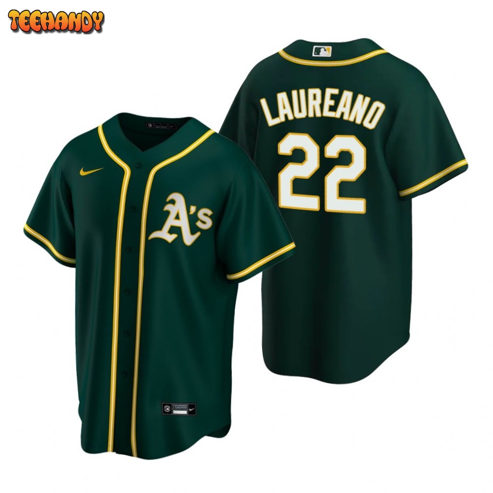 Authentic Ramon Laureano Men's Oakland Athletics Green Alternate Jersey