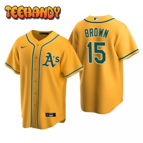 Oakland Athletics Seth Brown Gold Alternate Replica Jersey