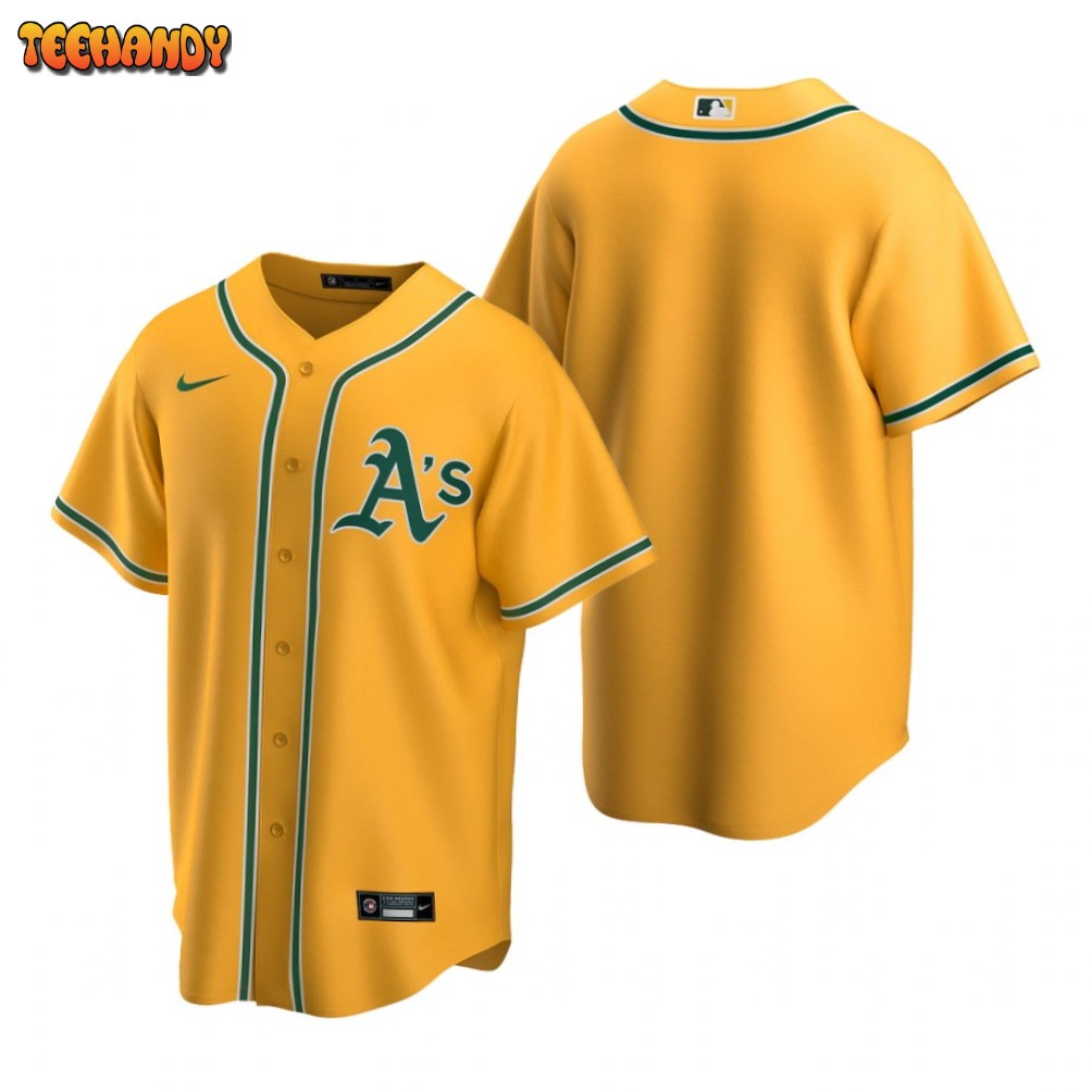 Oakland Athletics Team Gold Replica Alternate Jersey