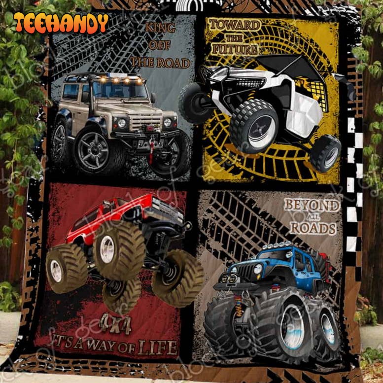 Offroad Car 3D Quilt Blanket