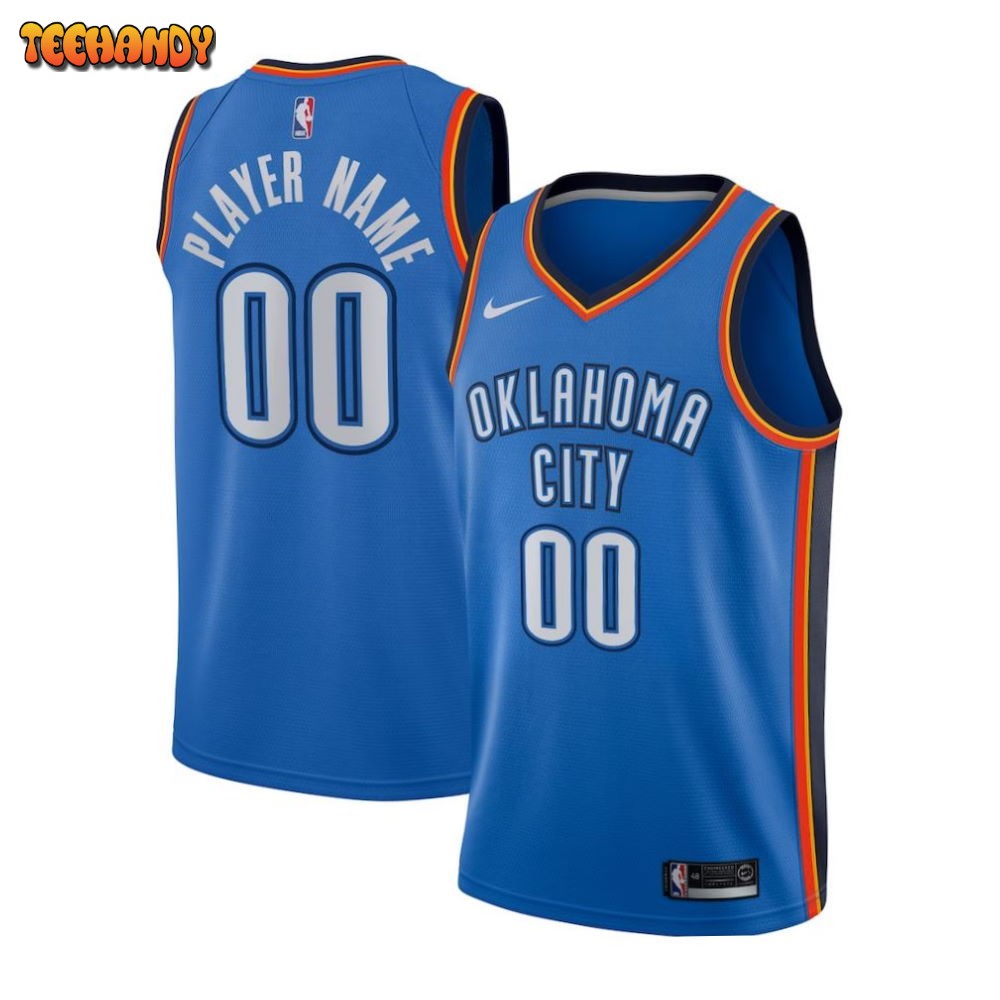 Oklahoma City Thunder Swingman Custom Jersey Blue