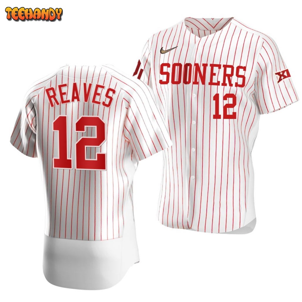 Oklahoma Sooners Austin Reaves White College Baseball Jersey