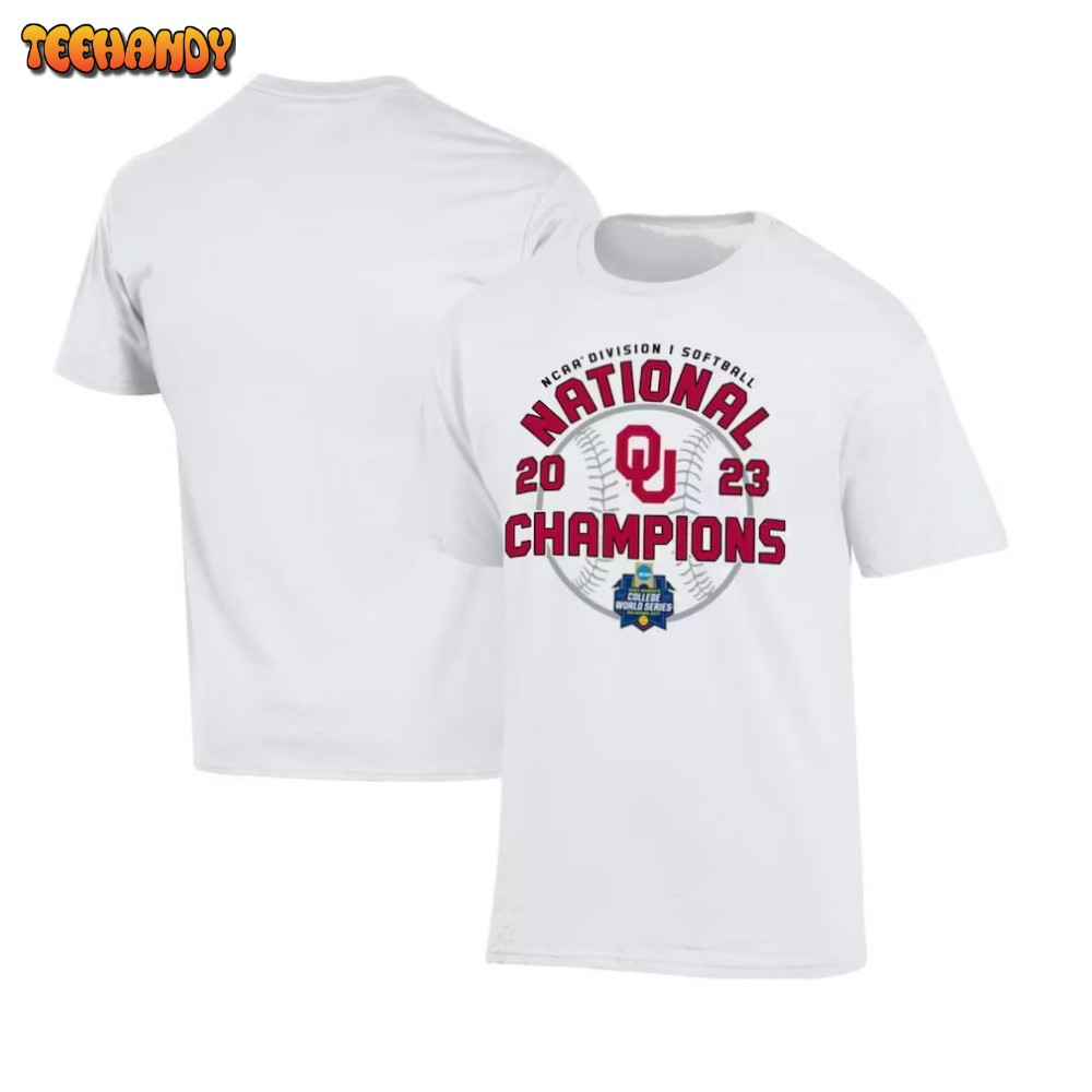 Oklahoma Sooners Champion Unisex 2023 NCAA Softball Women’s College World Series Champions Locker Room T-Shirt