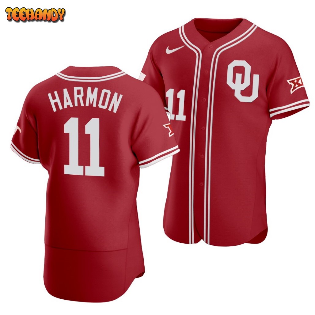 Oklahoma Sooners De’Vion Harmon Red College Baseball Jersey