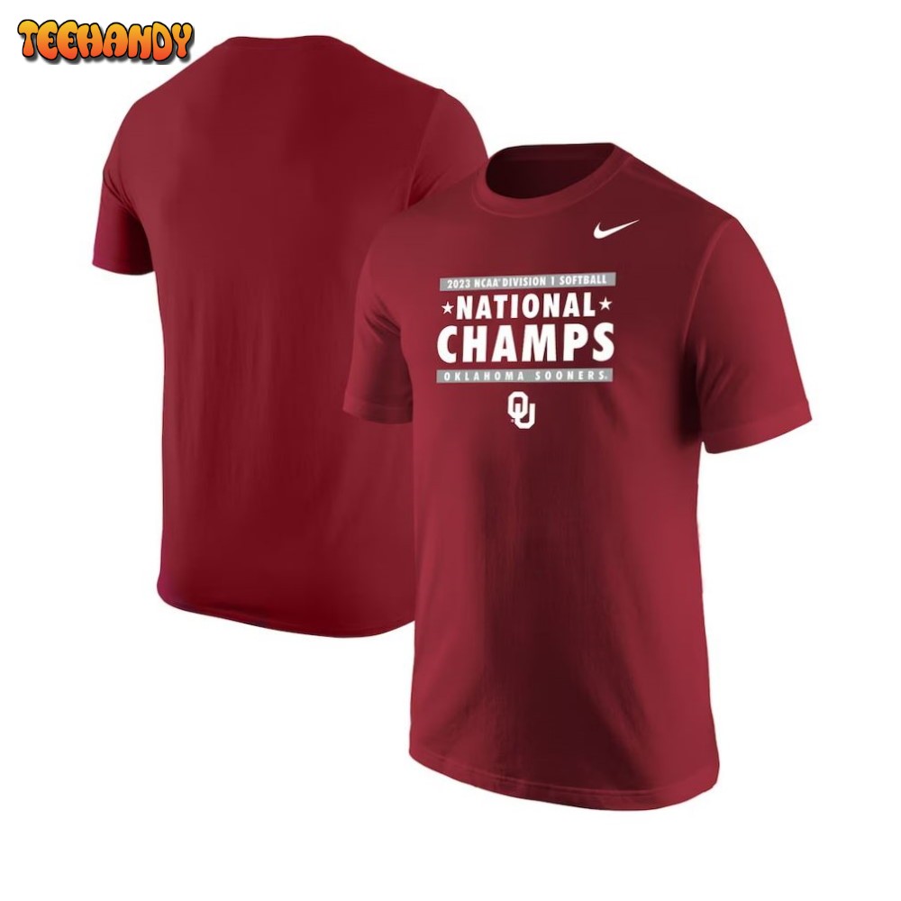 Oklahoma Sooners Nike Unisex 2023 NCAA Softball Women’s College World Series Champions T-Shirt