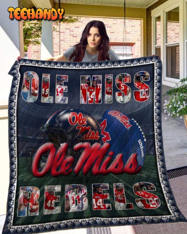 Ole Miss Rebels 3D Customized Quilt Blanket