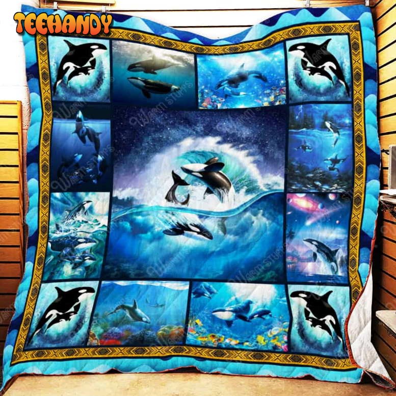 Orca Washable 3D Customized Quilt Blanket