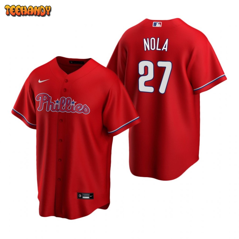Philadelphia Phillies Aaron Nola Red Alternate Replica Jersey