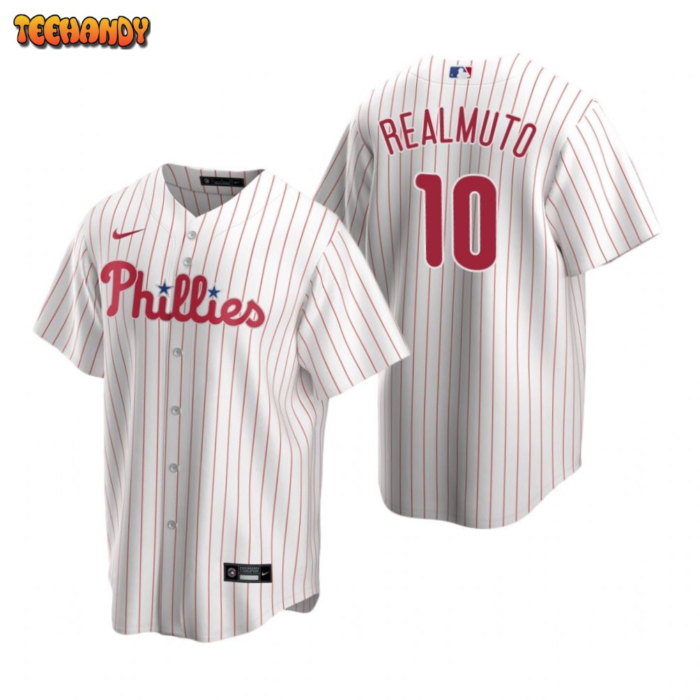 Philadelphia Phillies J.T. Realmuto White Replica Home Jersey