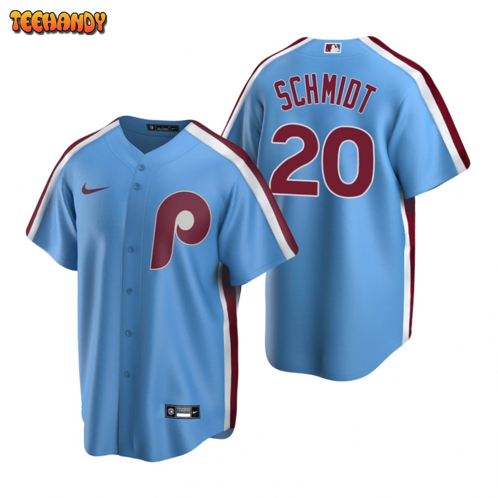 Philadelphia Phillies Mike Schmidt Light Blue Cooperstown Collection Jersey