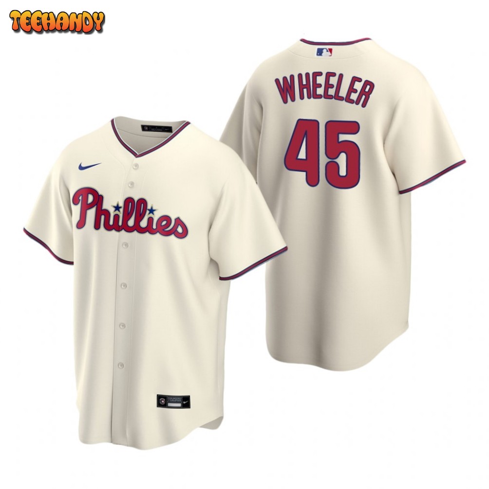 Philadelphia Phillies Zack Wheeler Cream Alternate Replica Jersey