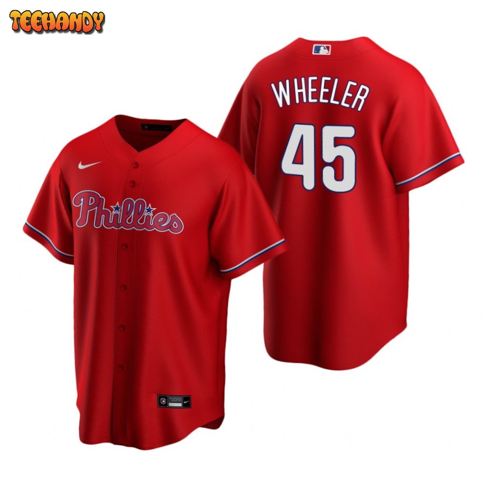 Philadelphia Phillies Zack Wheeler Red Alternate Replica Jersey