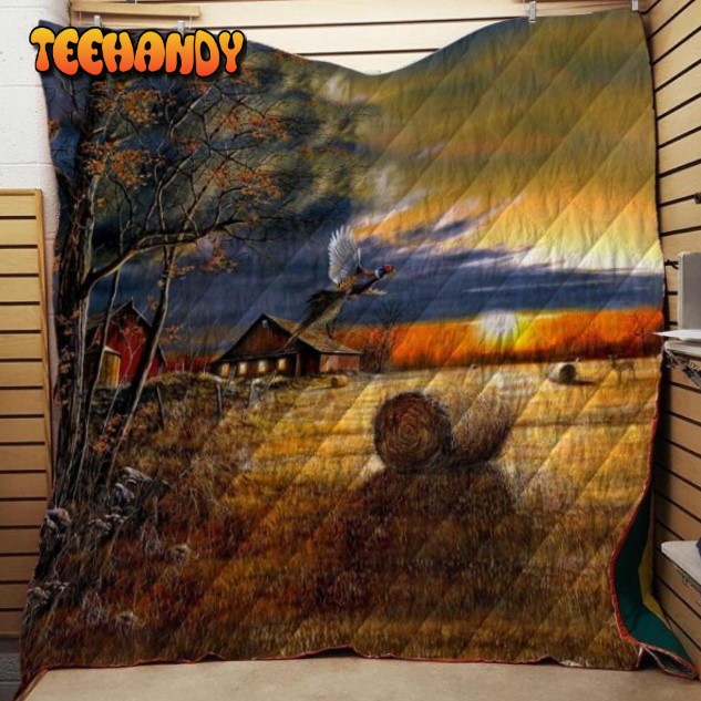 Picture Farmer Beautiful 3D Customized Quilt Blanket